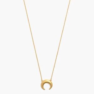 Madewell Chunky Crescent Moon Necklace